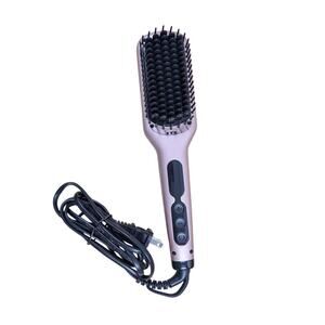 Megawise KL-1025 Pink Corded Electric Fast Heating Ionic Straightener Brush Used